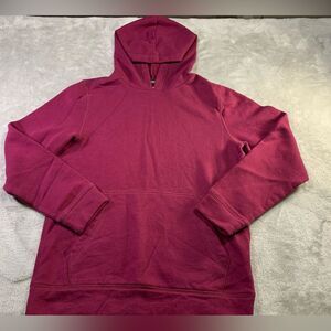 TEK- Gear Pull Over Hoodie Youth Boys Fleece Burgundy Size Large